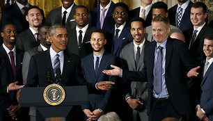 Barackas Obama ir Steve'as Kerras