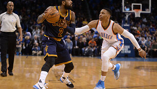 Kyrie Irvingas ir Russellas Westbrookas