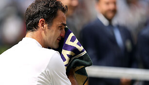 Rogerio Federerio triumfą stebėjo dvynukai