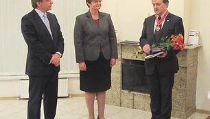 URM Rytų kaimynystės politikos departamento direktorius Edminas Bagdonas, V. Motulaitė ir I. Hadirka.
