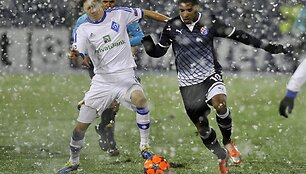Kroatijoje stadione i&scaron;krito daug sniego