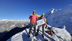 Tado Jeršovo ir Vaido Šulco kopimas į Lobuche East (6 119 m)