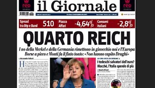 Laikra&scaron;čio &bdquo;Il Giornale&ldquo; pirmasis puslapis