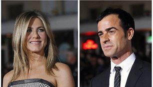 Jennifer Aniston pagaliau oficialiai susižadėjo su Justinu Theroux