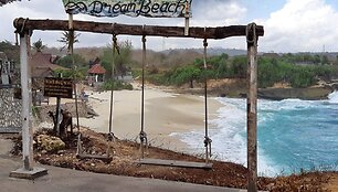 &Scaron;alia Balio esančioje Lembongan saloje vis dar tu&scaron;čia rugsėjo mėn.