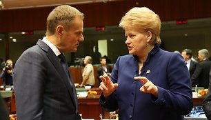 Dalia Grybauskaitė ir Donaldas Tuskas