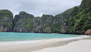 Maya Bay paplūdimys 2021 m. pabaigoje