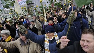 Mokytojų protestas Slovakijoje