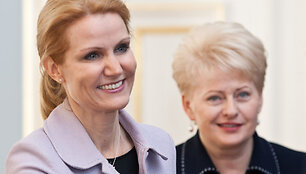 Prezidentė Dalia Grybauskaitė su Danijos ministre pirmininke Helle Thorning-Schmidt