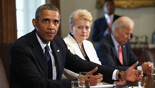 Baracko Obamos ir Baltijos &scaron;alių vadovų susitikimas
