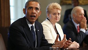 Baracko Obamos ir Baltijos &scaron;alių vadovų susitikimas