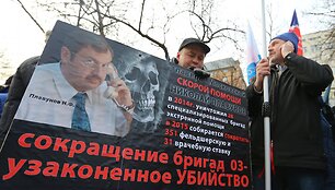 Medikų protestas Maskvoje