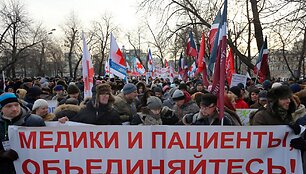 Medikų protestas Maskvoje