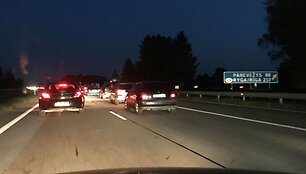 Spūstis kelyje Klaipėda-Kaunas