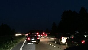Spūstis kelyje Klaipėda-Kaunas