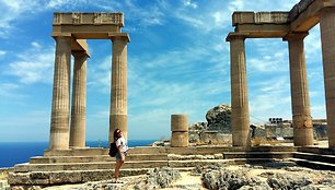 Akropolis Lindos mieste