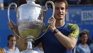 Andy Murray'us džiaugiasi pergale &bdquo;Aegon Championships&ldquo; turnyra