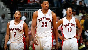 Kyle'as Lowry, Rudy Gay ir DeMaras DeRozanas