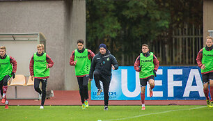 U-21 rinktinės treniruotė