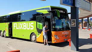 Kompanijos &bdquo;Flixbus&ldquo; autobusas Marijampolėje
