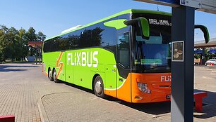 Kompanijos &bdquo;Flixbus&ldquo; autobusas Marijampolėje