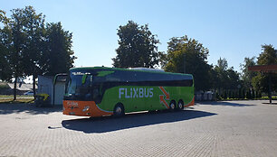 Kompanijos &bdquo;Flixbus&ldquo; autobusas Marijampolėje