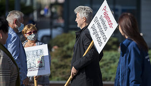 Protesto akcija &bdquo;Mūsų pasirinkimas &ndash; orus darbas, o ne moderni vergovė!&ldquo;