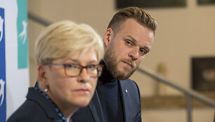 TS-LKD spaudos konferencija belaukiant LR Seimo rinkimų rezultatų
