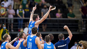 Slovėnijos krep&scaron;inio rinktinės triumfo akimirkos