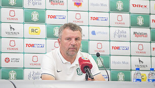 Vilniaus &bdquo;Žalgirio&ldquo; spaudos konferencija prie&scaron; rungtynes su &bdquo;Ferencvaros&ldquo;