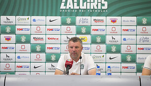 Vilniaus &bdquo;Žalgirio&ldquo; spaudos konferencija prie&scaron; rungtynes su &bdquo;Ferencvaros&ldquo;