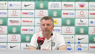 Vilniaus &bdquo;Žalgirio&ldquo; spaudos konferencija prie&scaron; rungtynes su &bdquo;Ferencvaros&ldquo;