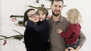 Ignas Bakėjus su šeima