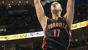 Jono Valančiūno vedama &bdquo;Toronto Raptors&ldquo; nusileido &bdquo;Oklahoma Thunder&ldquo; ekipai 88:108