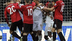 &bdquo;Manchester United&ldquo; nepalaužė &bdquo;Swansea City&ldquo;.