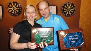 Smiginio meistrų turnyrą laimėjo Arūnas Čiplys ir Irena Bauze