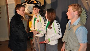 &Scaron;iauliuose atidaryta olimpinio medalininko Aleksandro Kazakevičiaus vardo imtynių salė 