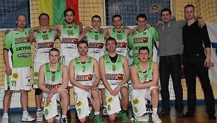 Kauno krep&scaron;inio rinktinė:  5 Lukas Martinaitis, 6. Laimonas Mik&scaron;ys, 7. &Scaron;arūnas Labenskas, 8. Justas Nausėdas, 9. Marius Markevičius, 10. Karolis Meiliūnas, 11. Esmiraldas &Scaron;liežiauskas, 12. Modestas Latkauskas, 13. Tomas Vainoris, 14. Irmantas Birbalas. Pirmas i&scaron; de&scaron;inės vyr. treneris Laimonas Eglins