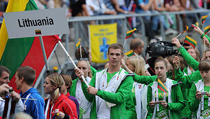 Sekmadienį Lietuvos delegaciją dalyvavo XII Europos jaunimo vasaros olimpinio festivalio Utrechte atidarymo ceremonijoje