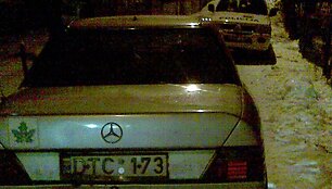 Sustabdytas automobilis &bdquo;Mercedes"