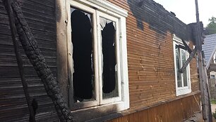 Gaisras Varėnos rajone, Pamerkių kaime