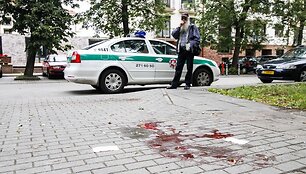Policja Vilniuje, &Scaron;altinių gatvėje