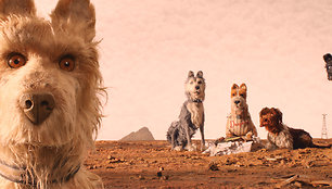 Kadras iš filmo "Isle of Dogs"