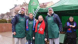 Akcijos „Maltiečių sriuba“ Panevėžyje akimirka