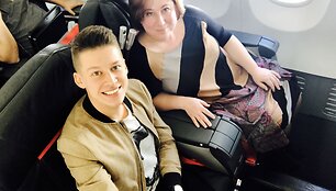 Rimvydas &Scaron;irvinskas su mama Violeta