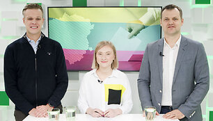 15min studijoje Gabrielius Landsbergis, Indrė Jurčenkaitė ir Gintautas Paluckas