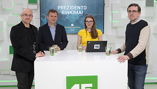 15min studijoje - prezidento rinkimų aptarimas