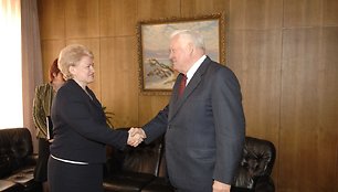 Dalia Grybauskaitė ir Algirdas Brazaukas