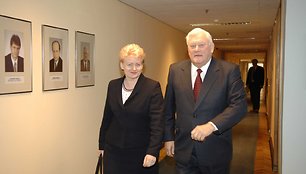 Dalia Grybauskaitė ir Algirdas Brazaukas