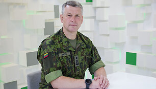 Lietuvos kariuomenės vadas generolas majoras Valdemaras Rup&scaron;ys
